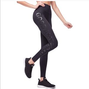New Good American Core Power Black Leggings